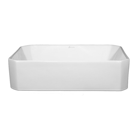 Lavoar pe blat, Fluminia, Corner, dreptunghiular, 50 x 37 cm, alb [3]