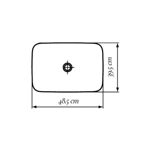 Lavoar pe blat Fluminia, Fides, alb, 48.5 x 39.5 cm [1]