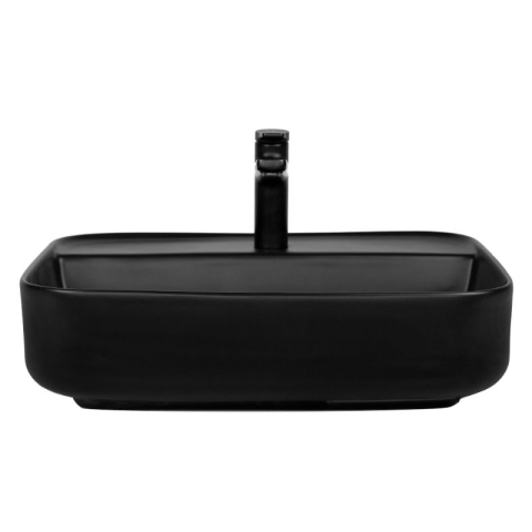 Lavoar pe blat, Fluminia, Juno-50MB, dreptunghiular, 50 x 40 cm, negru mat [3]