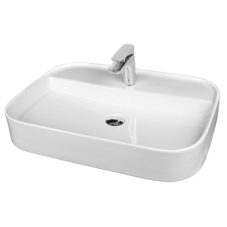 Lavoare pe blat - Lavoar pe blat Fluminia, Juno, 65 cm, dreptunghiular, 65 x 45 cm, alb