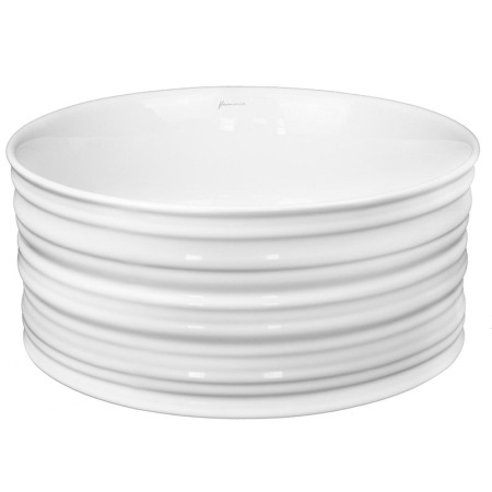 Lavoar pe blat Fluminia, My circle, diametru 41 cm, rotund, cu ventil, alb [3]