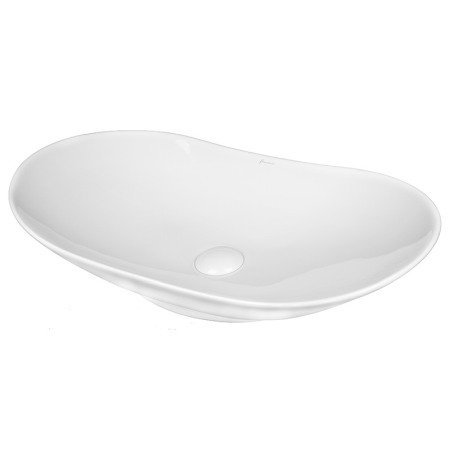 Obiecte Sanitare - Lavoar pe blat Fluminia, My Pleasure, 63.5 x 37.5 cm, alb
