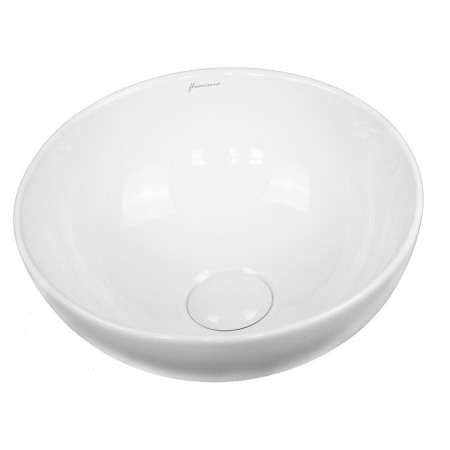 Obiecte Sanitare - Lavoar pe blat, Fluminia, Round, rotund, diametru 33cm, alb