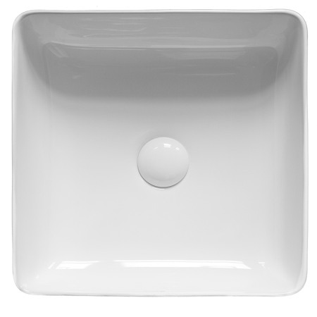 Lavoar pe blat, Fluminia, Titan, patrat, 37 x 37 cm, alb [2]