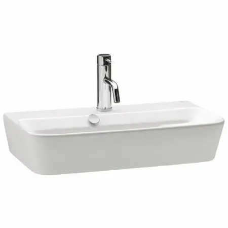 Lavoare - Lavoar pe blat Gala Emma Square dreptunghiular alb lucios 60 cm