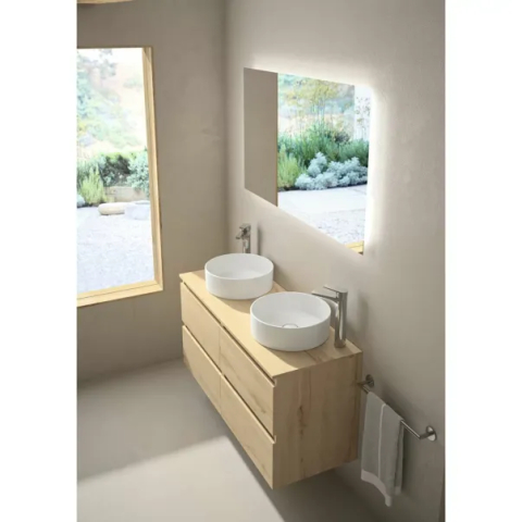 Lavoar pe blat Gala Hera finisaj alb lucios 38 cm forma rotunda [2]
