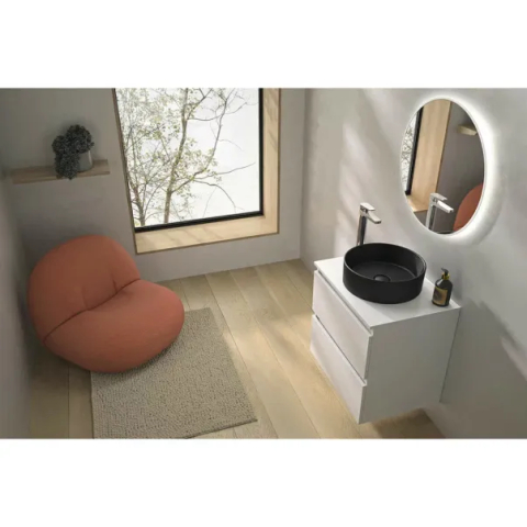 Lavoar pe blat Gala Hera finisaj negru mat 36 cm forma rotunda [2]