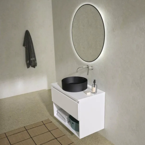 Lavoar pe blat Gala Hera finisaj negru mat 38 cm forma rotunda [3]