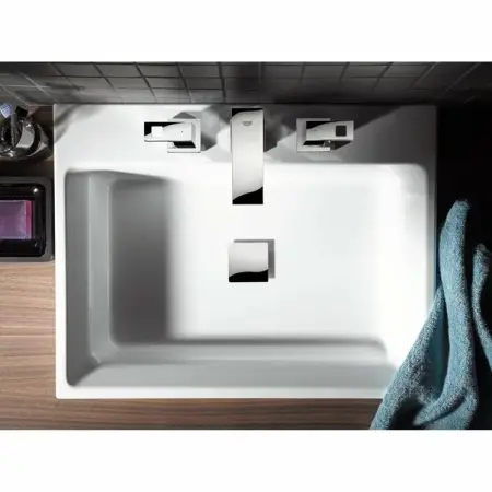 Lavoare pe blat - Lavoar pe blat Grohe Cube Ceramic cu PureGuard 50x49 cm