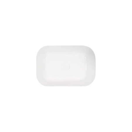 Obiecte Sanitare - Lavoar pe blat, Hatria, Happy Hour 18:00 S, 55 x 38 cm, alb