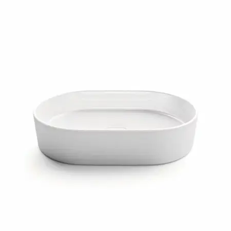 Lavoar pe blat Ideal Standard Strada II oval 60x40 cm fara preaplin [5]