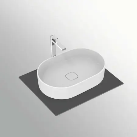 Lavoar pe blat Ideal Standard Strada II oval 60x40 cm fara preaplin [4]
