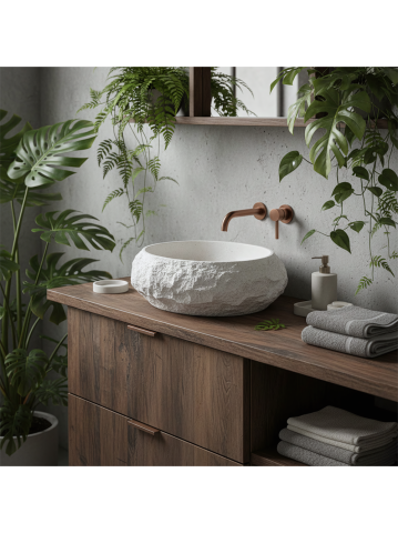 Obiecte Sanitare - Lavoar pe blat Ivory Mika 