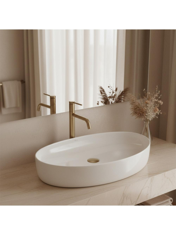 Lavoare - Lavoar pe blat Joana 65 alb