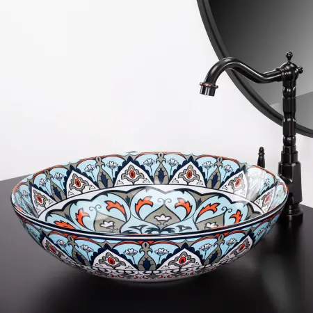 Lavoar pe blat Mexico Multicolor cu model, Rea [5]