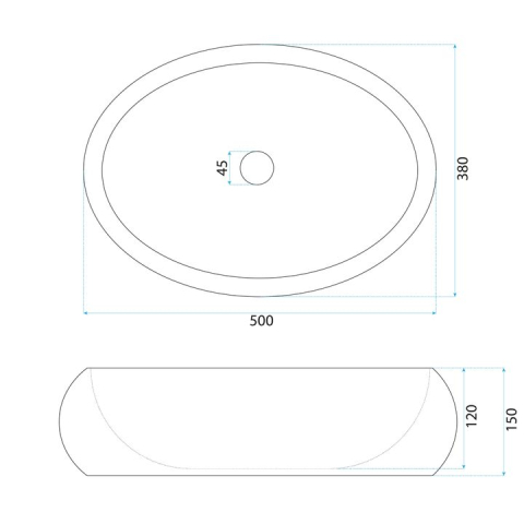 Lavoar pe blat Mika Beige [5]