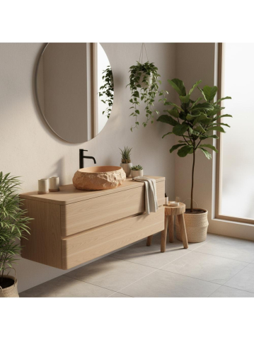 Lavoar pe blat Mika Light  Terracotta [4]