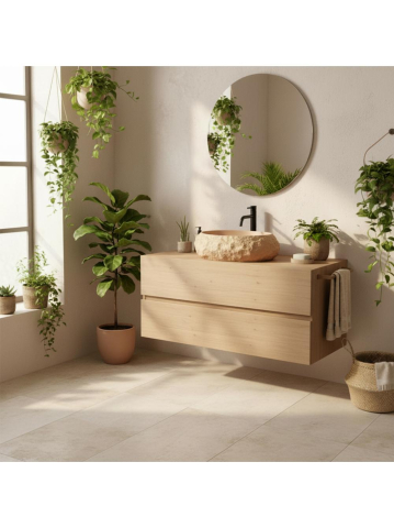 Lavoar pe blat Mika Light  Terracotta [2]