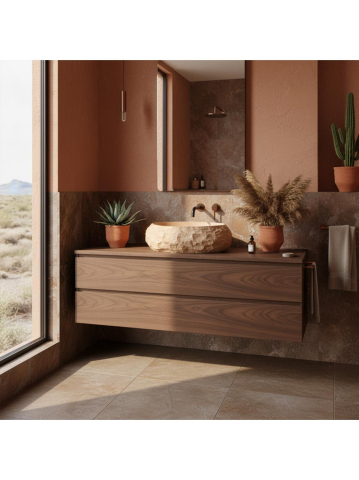 Lavoar pe blat Mika Light  Terracotta [3]