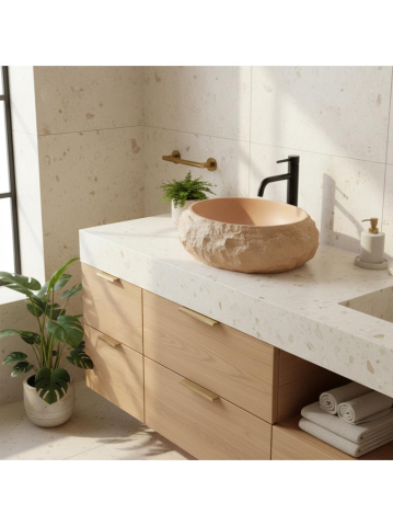 Lavoar pe blat Mika Light  Terracotta [7]