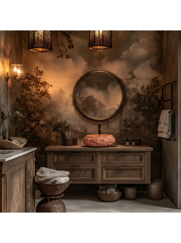 Lavoar pe blat Mika Terracotta [3]