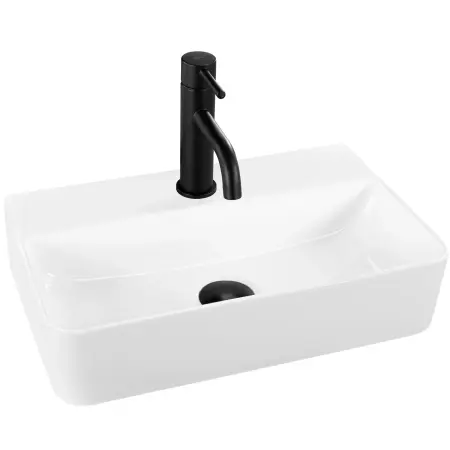 Obiecte Sanitare - Lavoar pe blat Naomi Alb, Rea