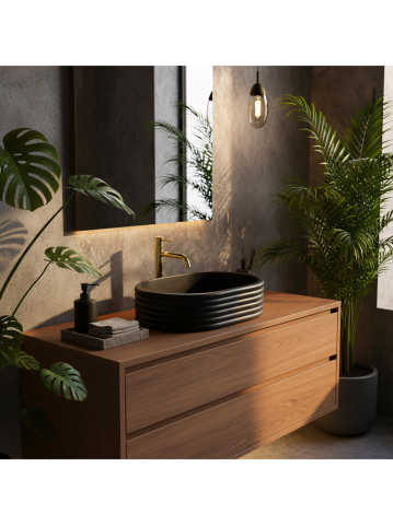 Lavoar pe blat Nicoletta negru [5]