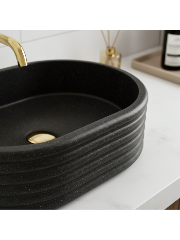 Lavoar pe blat Nicoletta negru [3]