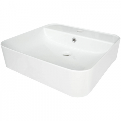 Obiecte Sanitare - Lavoar pe blat/perete Deante Hiacynt New alb 51x50cm