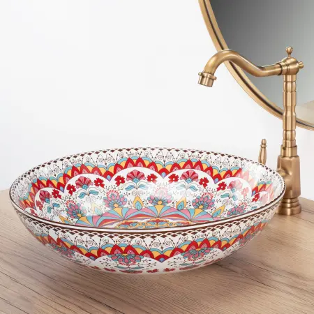 Lavoar pe blat Peru Multicolor cu model, Rea [4]
