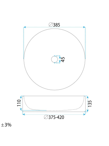 Lavoar pe blat Rea Anastazja alb [8]