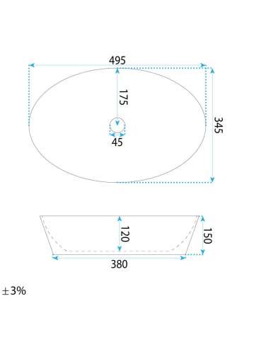 Lavoar pe blat Rea Astoria alb [9]