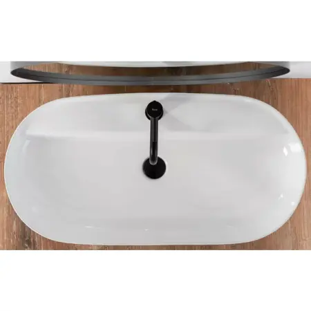 Lavoar pe blat Rea Aura 81 cm alb [2]