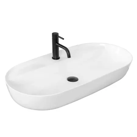 Lavoare pe blat - Lavoar pe blat Rea Aura 81 cm alb