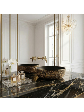 Lavoar pe blat Rea Babilon negru/auriu [3]