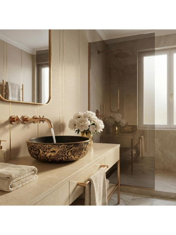 Lavoar pe blat Rea Babilon negru/auriu [2]