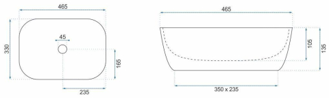 Lavoar pe blat Rea Belinda cupru periat / negru mat [4]