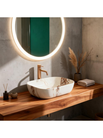 Lavoar pe blat Rea Belinda Marrone Matt [1]