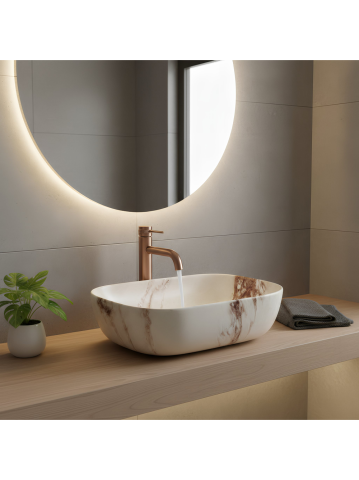 Lavoar pe blat Rea Belinda Marrone Matt [3]