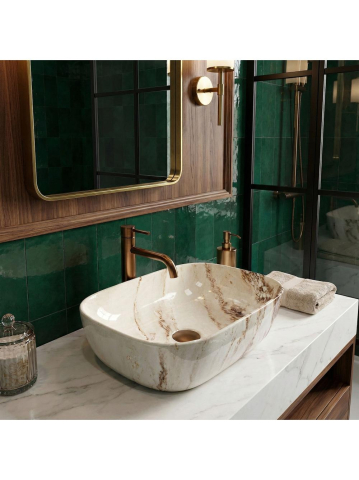 Lavoar pe blat Rea Belinda Marrone Shiny [6]