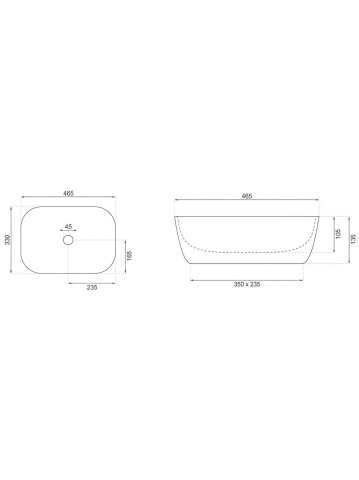 Lavoar pe blat Rea Belinda Marrone Shiny [8]