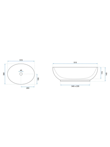 Lavoar pe blat Rea Carola Ombre [7]