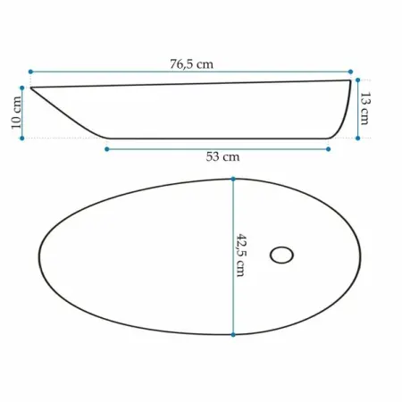 Lavoar pe blat Rea Greta 76,5 cm [6]