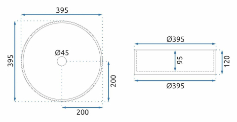 Lavoar pe blat Rea Ingrid negru [6]