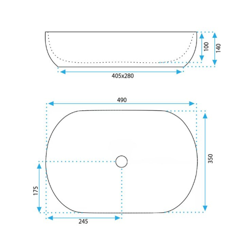 Lavoar pe blat Rea LISA L.BLUE SHINY [8]
