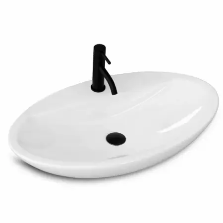 Obiecte Sanitare - Lavoar pe blat Rea Lucia 72,5 cm
