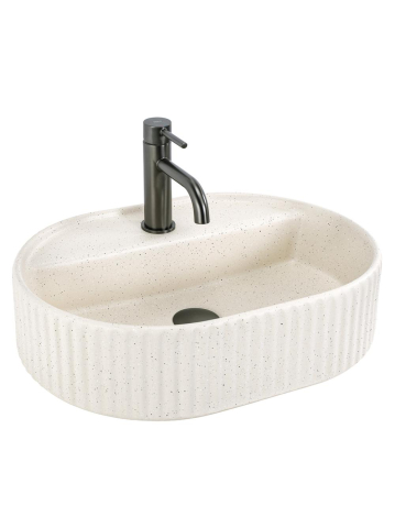 Obiecte Sanitare - Lavoar pe blat Rea Marcela 50 Vanilla