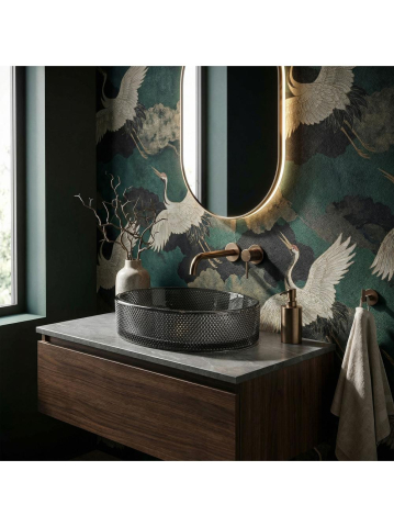 Lavoar pe blat REA Mirella negru [6]