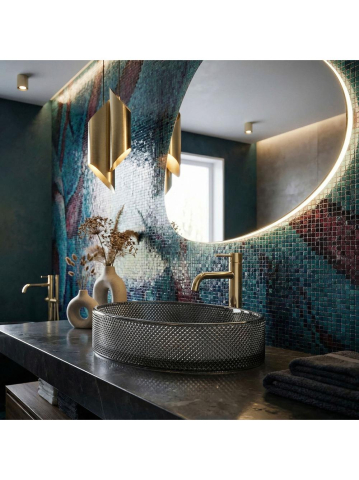 Lavoar pe blat REA Mirella negru [7]