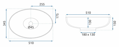 Lavoar pe blat Rea Nicole Transparent [9]